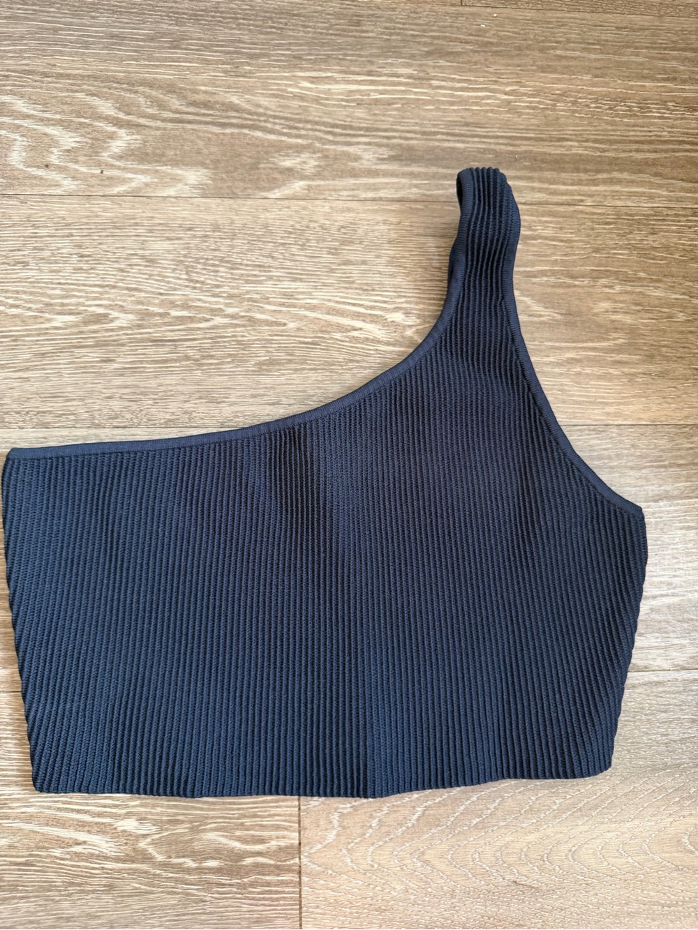 Babaton One Shoulder Knit Crop Top size Large